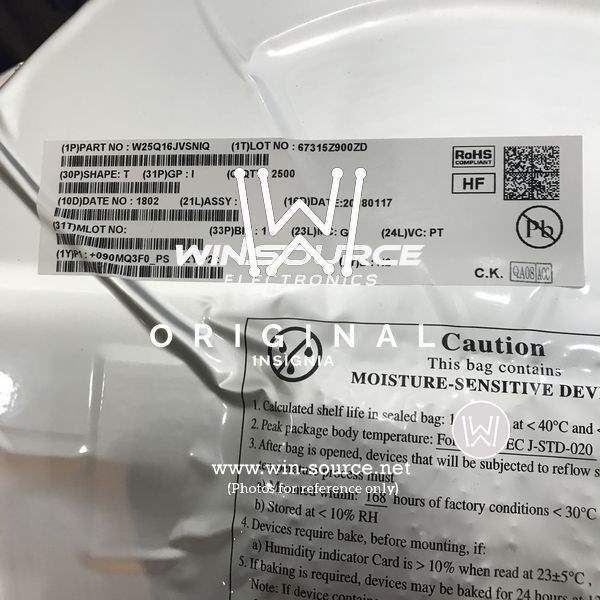 W25Q16JVSNIQ  label picture