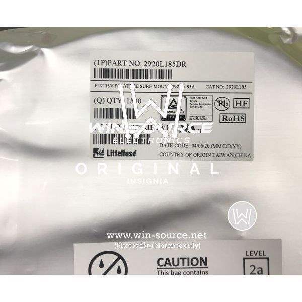 2920L185DR label picture